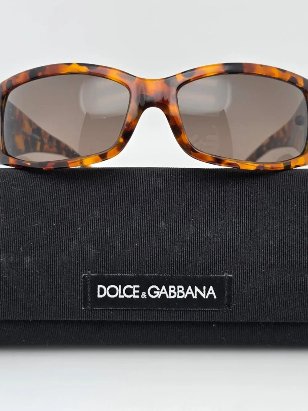 Dolce & Gabbana D&G3001 502/73 Tortoise Frame Grey Lens Sunglasses w/ Case 65mm